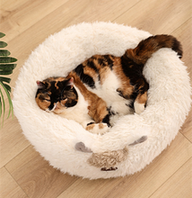 Lade das Bild in den Galerie-Viewer, Premium Haustierbett - ein warmes Plüschbett für Katzen &amp; Hunde
